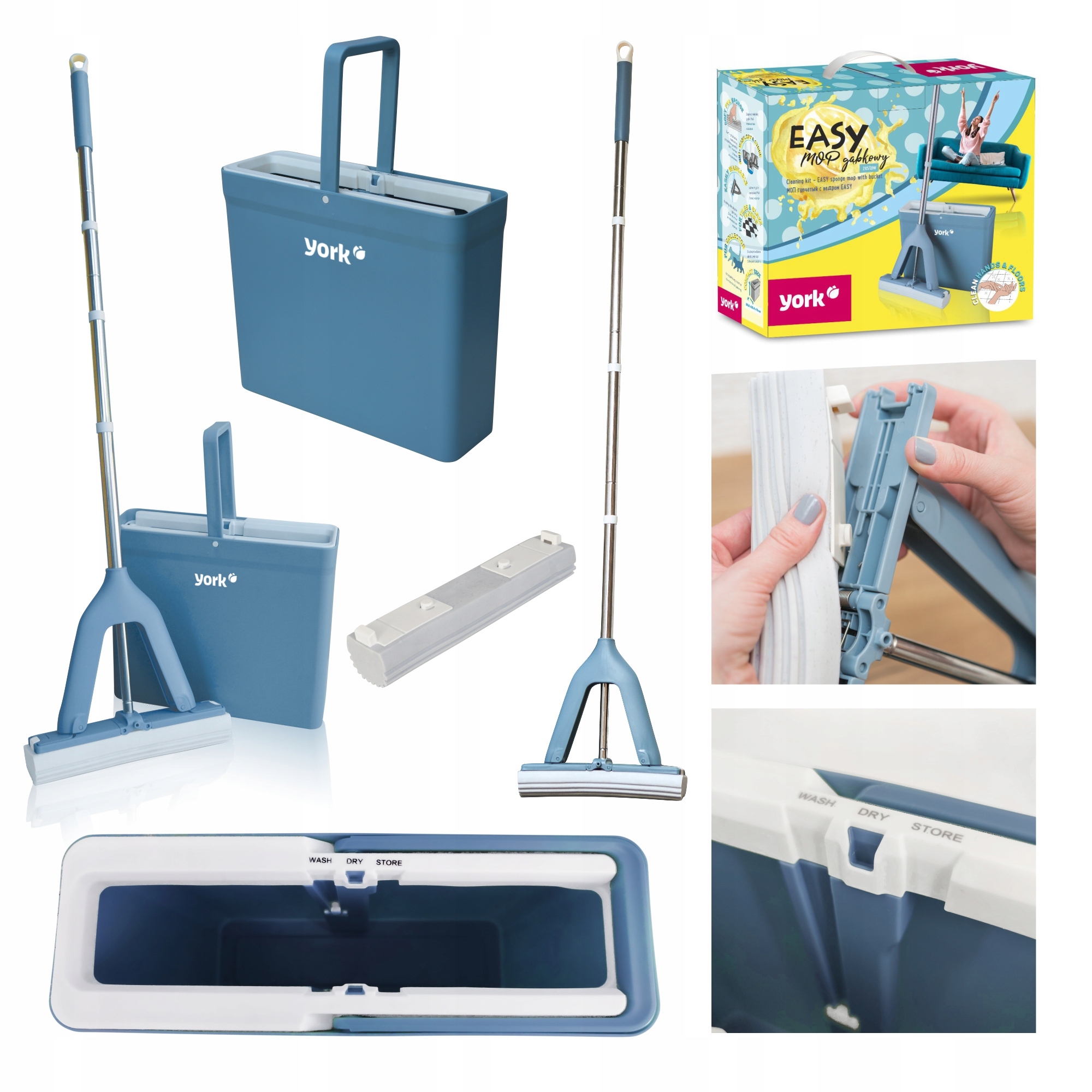 Špongiový mop York Easy 27,5 cm